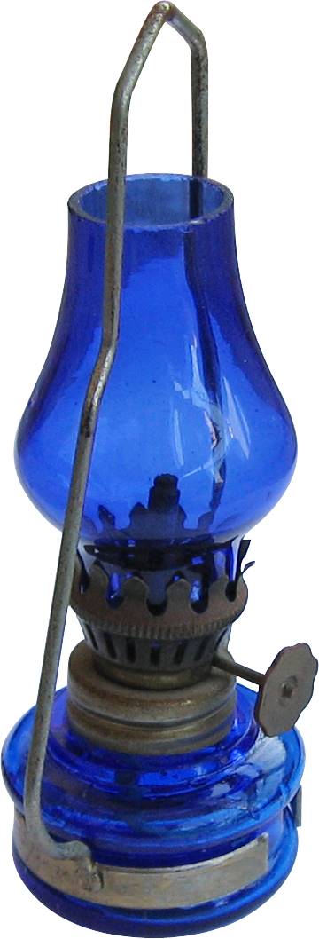 Blue Kerosene Lamp